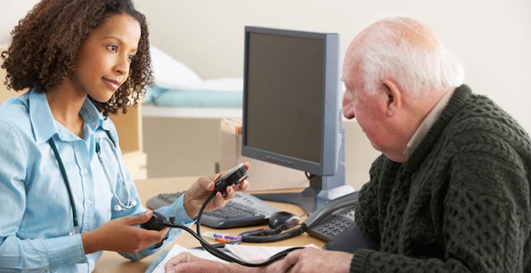 Female GP and Male Patient