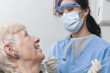 Dentist Older White Female Patient