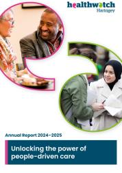 Healthwatch Haringey annual report  2024-25 cover image